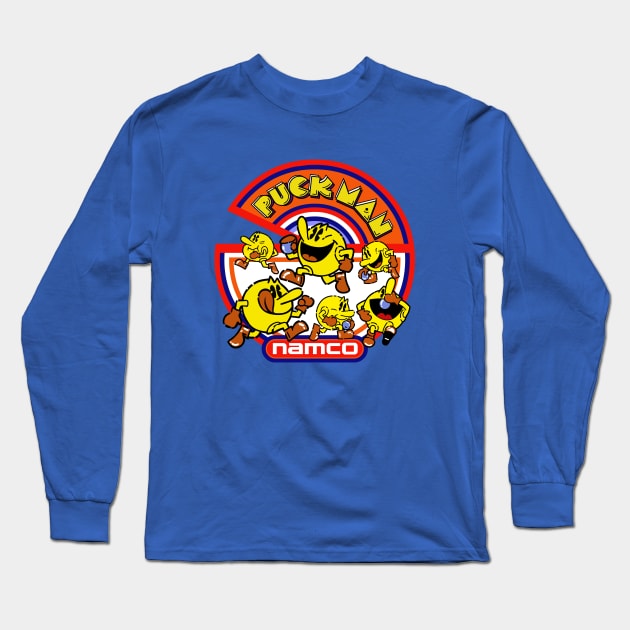 PuckMan Long Sleeve T-Shirt by WayBack